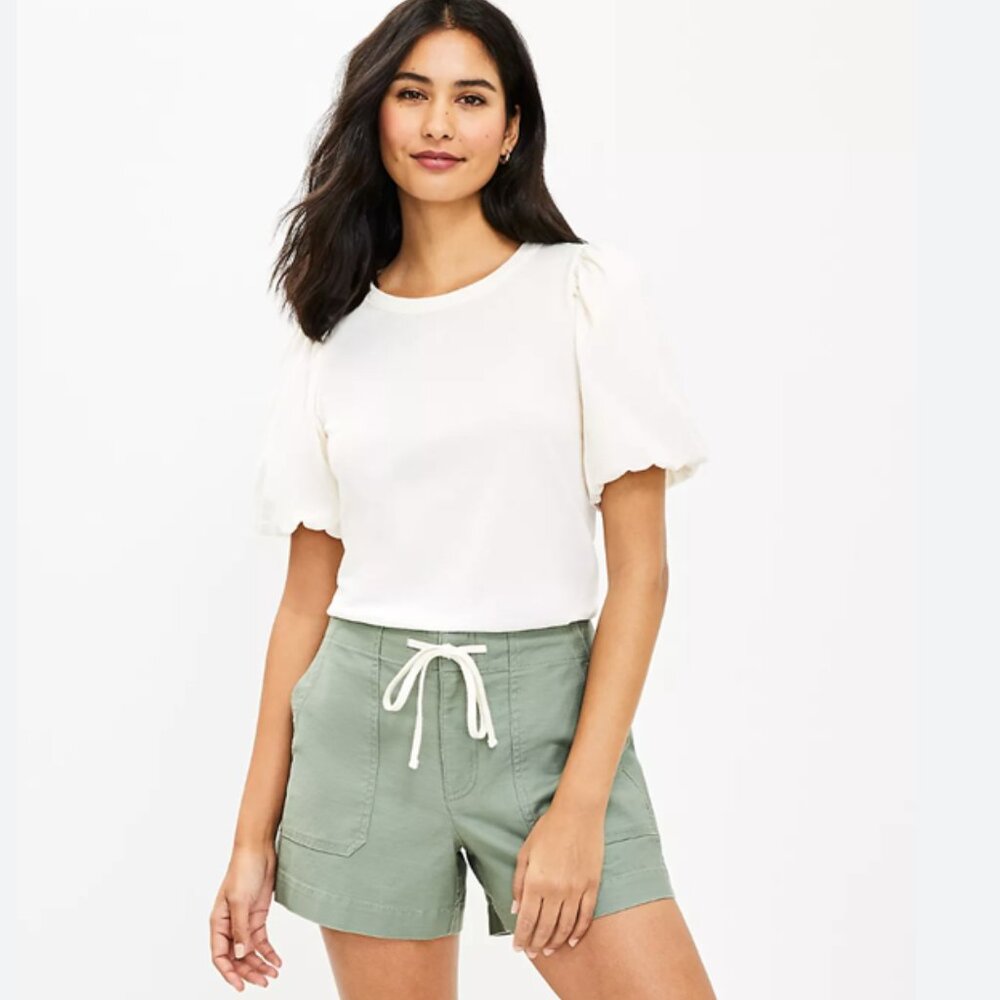 🌸✨ Ann Taylor Loft Bubble‎ Sleeve Tee (NEW WITH TAG)✨🌸